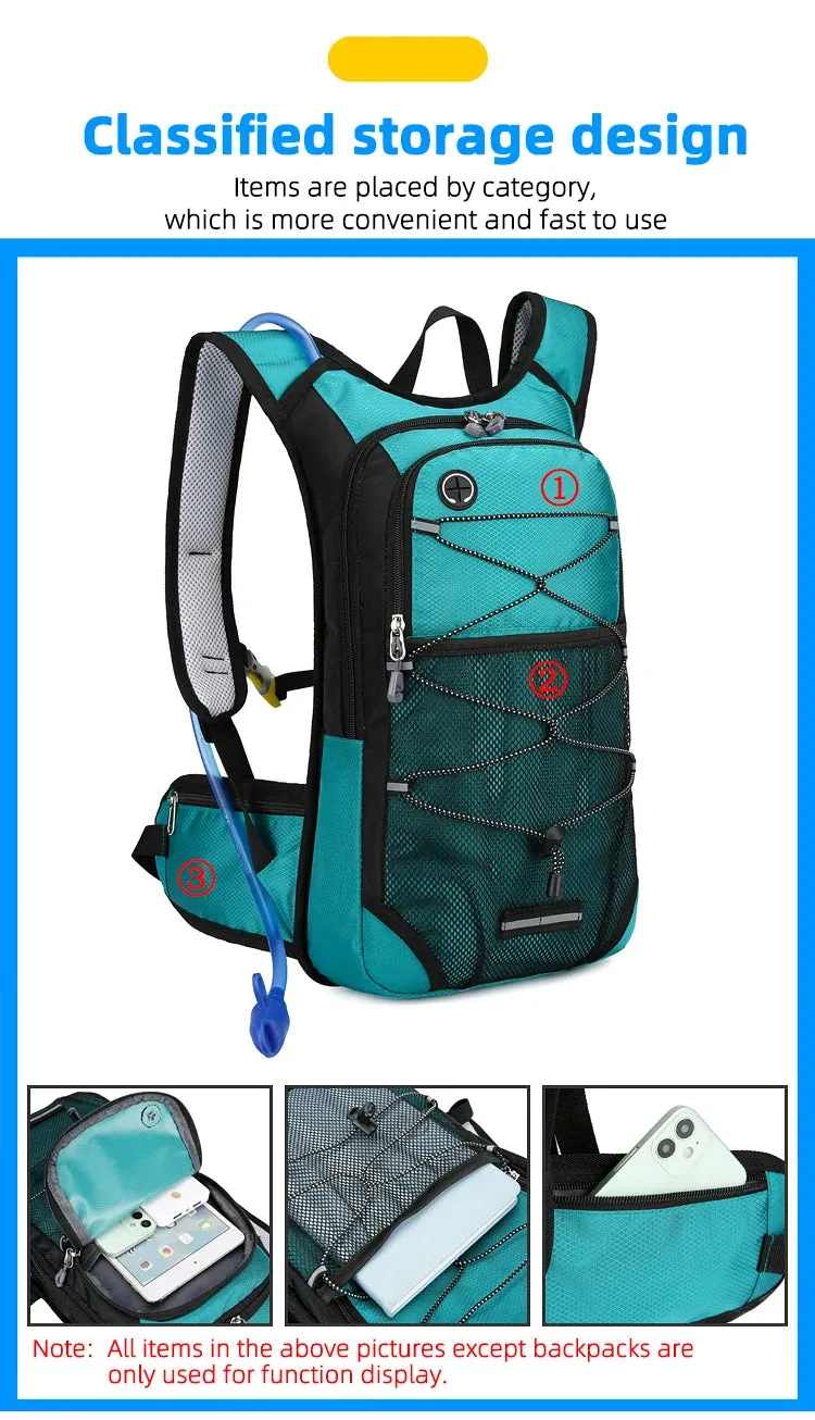 13L Water Backpack with 1L TPU Bladder