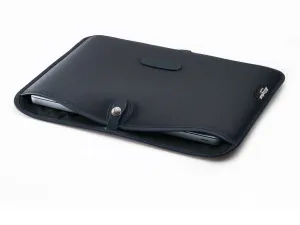 13" Laptop Slip - Black FibreNyte / Black Leather