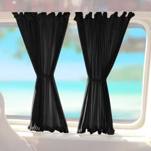 1980-1991 VW Vanagon Side Window Curtain Sunshade Black 10x