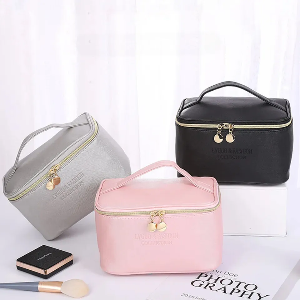 3 PIECES PU TRAVEL COSMETIC BAG