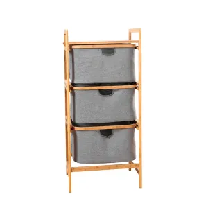 3-Tier Freestanding Bamboo Wooden Organizer