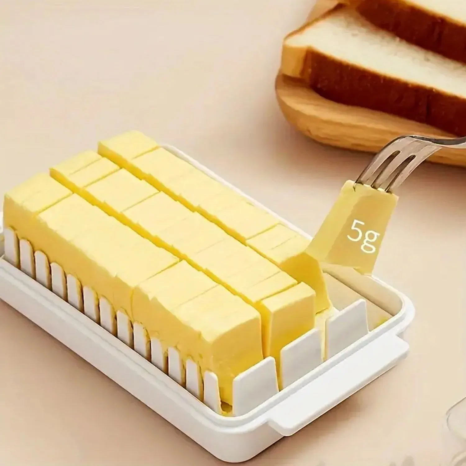 5848 Butter storage box with slicer for easy cutting,cheese butter organizer dispenser for kitchen refrigerator,Transparent plastic butter box with lid,butter cutter slicer storage tray (1 Pc)