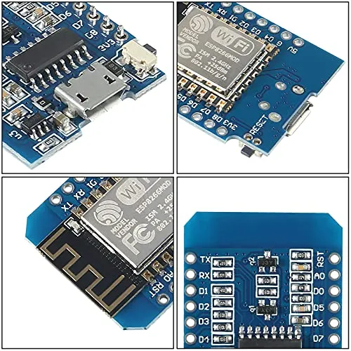 ACEIRMC ESP8266 ESP-12 ESP-12F NodeMcu Mini D1 Module WeMos Lua 4M Bytes WLAN WiFi Internet Development Board Base on ESP8266 ESP-12F for Arduino,Compatible with WeMos D1 Mini (5pcs)