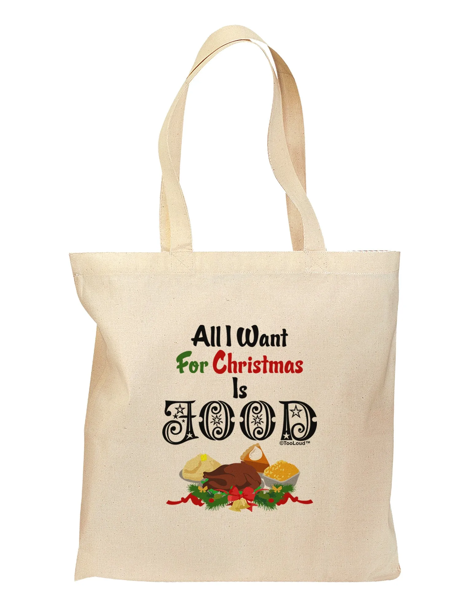 All I Want Is Food Grocery Tote Bag