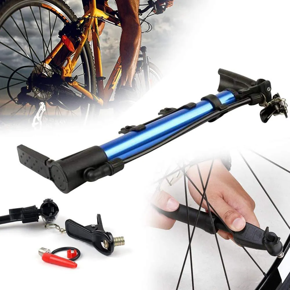 Aluminum Mini Bicycle Air Pump (Multicolor)