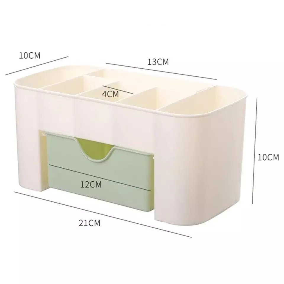 Amazing Double Layer Plastic Makeup Organizer Storage Box,  Cosmetic Drawer Jewellery Display Case, Desktop Container