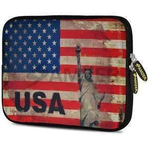 Amzer 7.75 Inch Neoprene iPad/Tablet Sleeve - Rustic Liberty US Flag