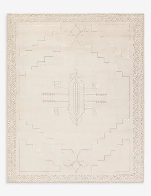 Ansa Hand-Knotted Wool-Blend Moroccan-Style Rug