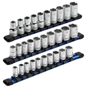 ARES 60080 - 3-Piece Blue 9.84-Inch Aluminum Socket Rail Set