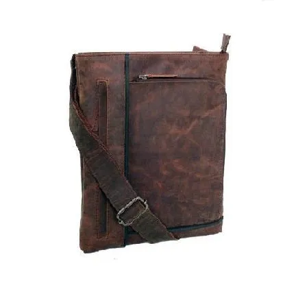 Avenue Hunter Leather Sling Bag Brown