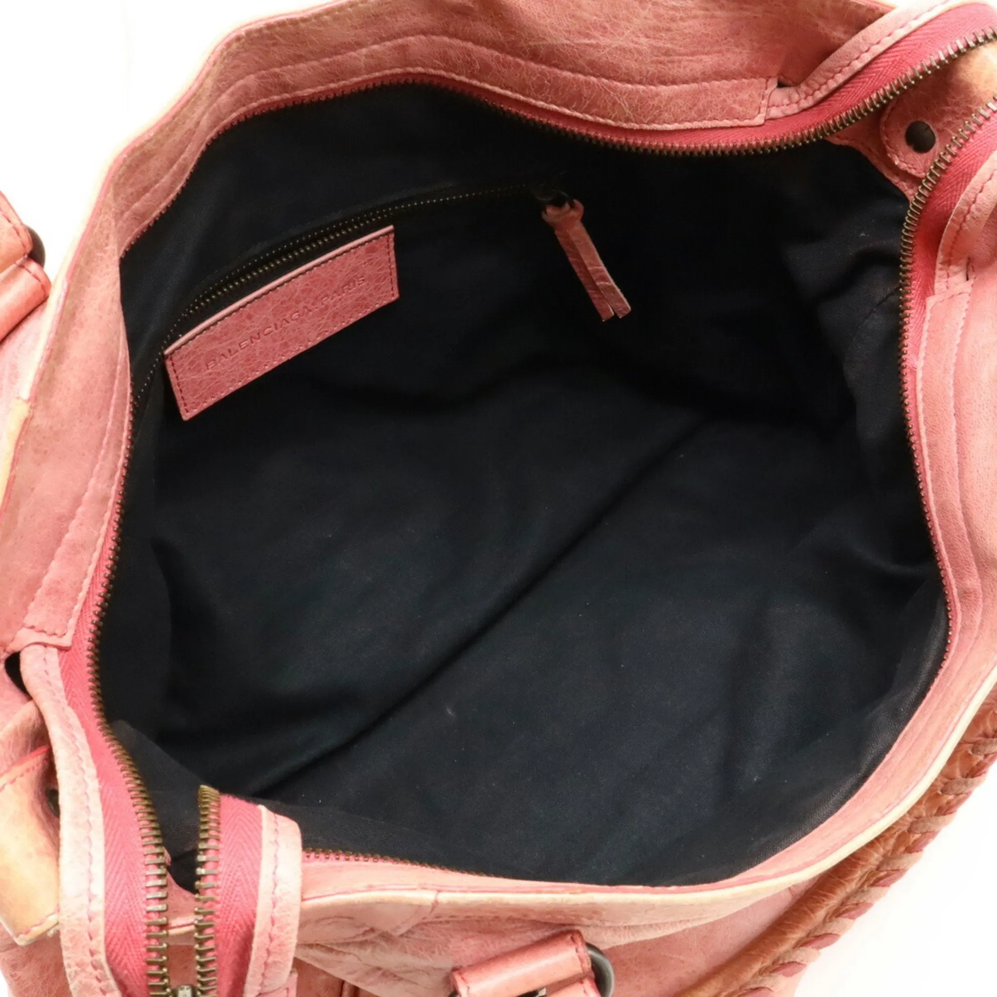 Balenciaga City Pink Leather Bag