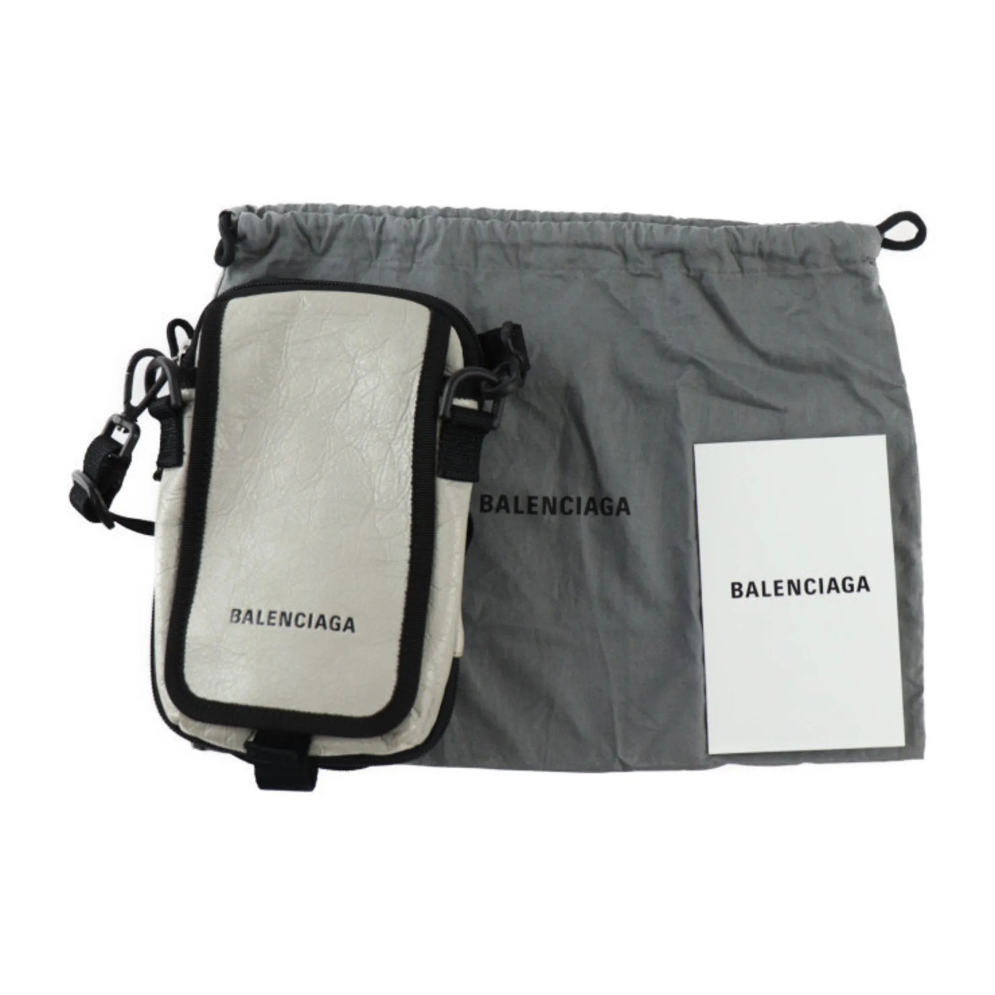 Balenciaga Explorer White Leather Bag