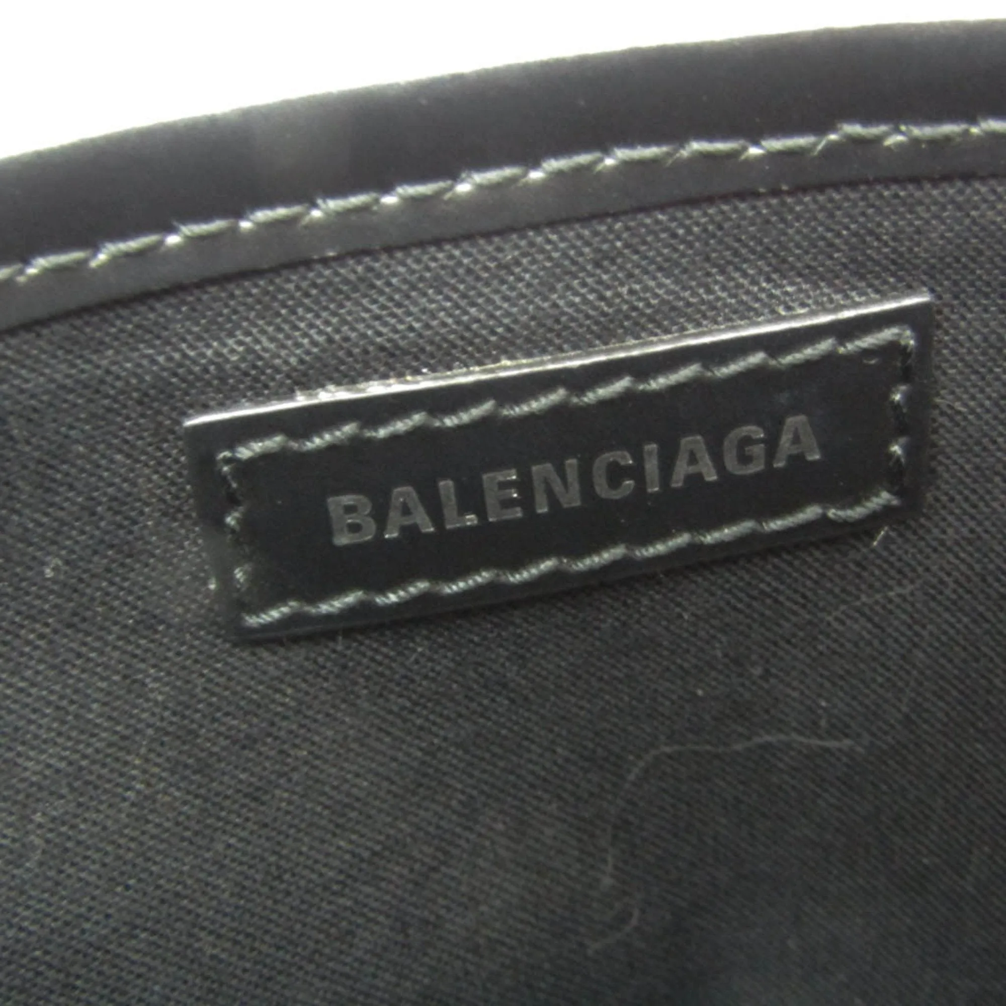 Balenciaga Navy Beige Canvas Bag