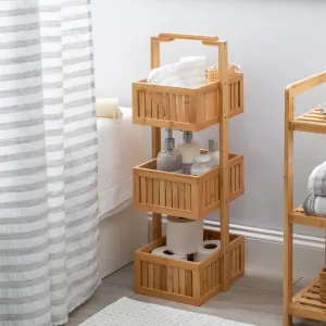 Bamboo Bathroom Organizer