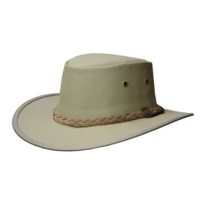 Barmah 1054 KH Khaki Drover Allover Canvas Hat