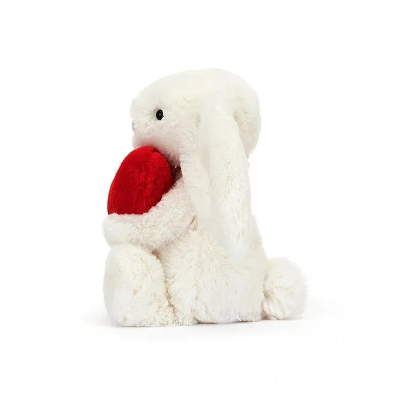 Bashful Little Red Love Heart Bunny