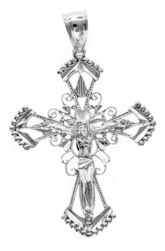 Better Jewelry Solid .925 Sterling Silver Crucifix (MADE IN USA)