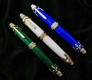 Bexley Hard Fire Enamel Limited Edition Fountain Pen Set (3 Pens)