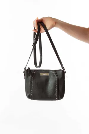 Black Studded Crossbody Bag