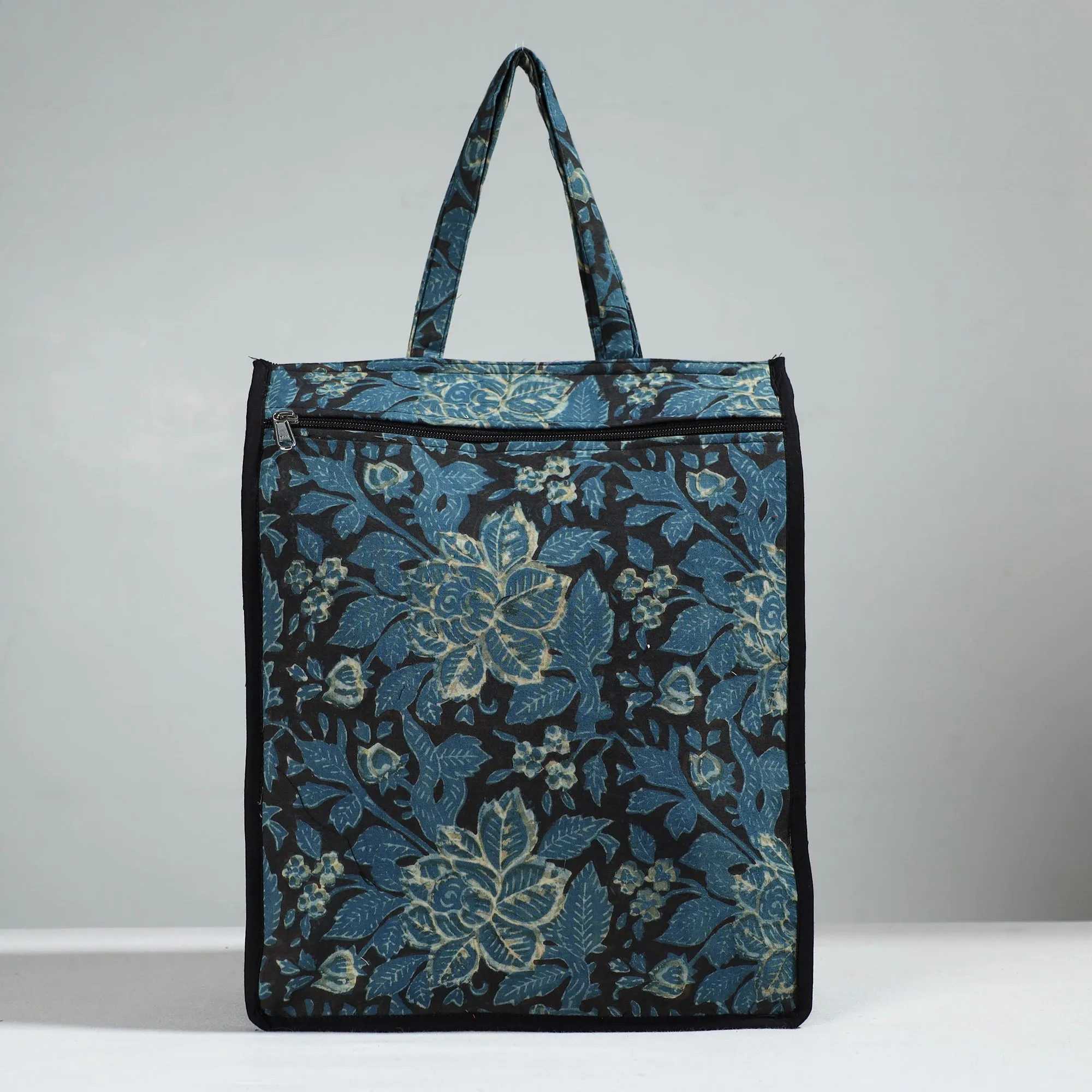 Blue - Handcrafted Cotton Shopping Bag 05