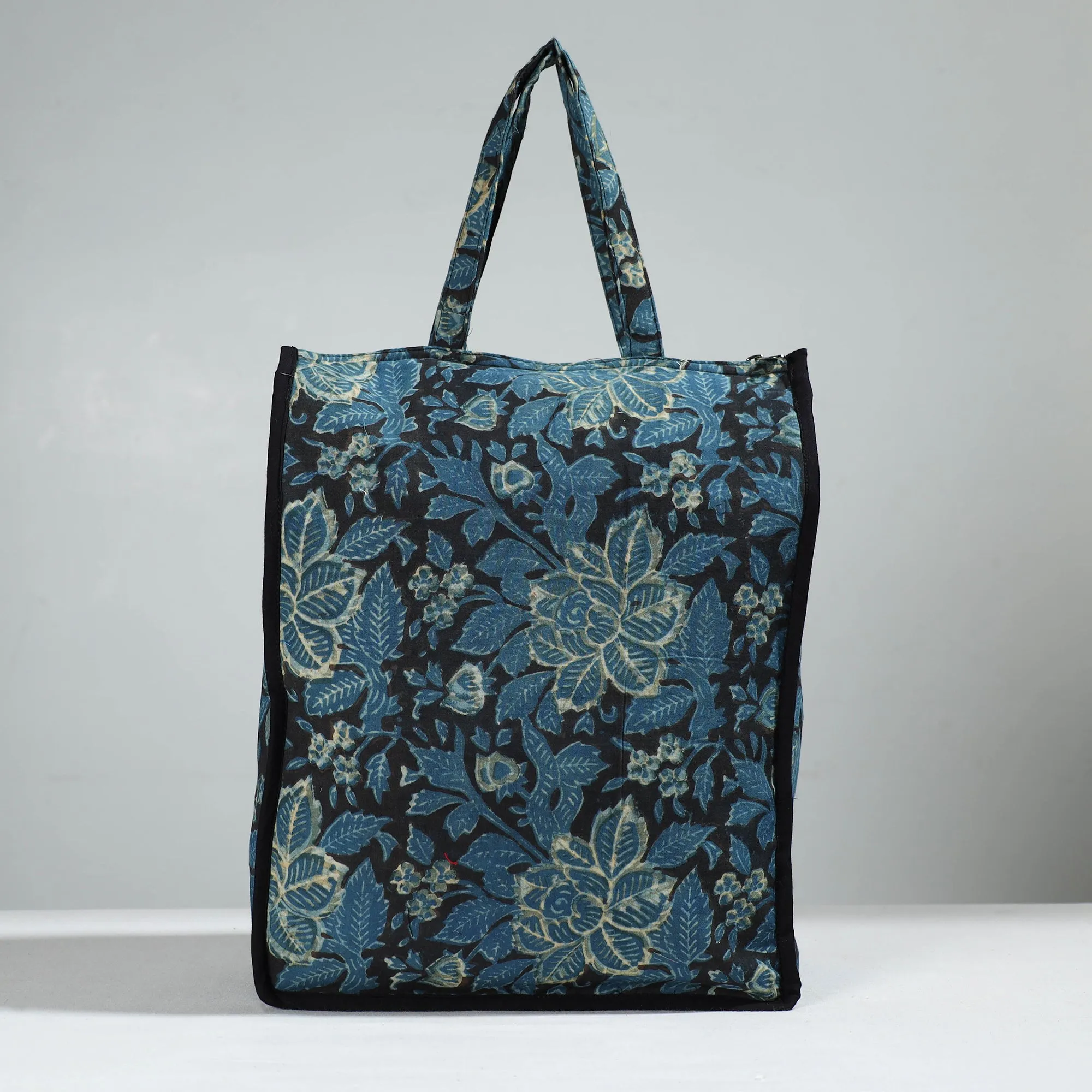 Blue - Handcrafted Cotton Shopping Bag 05