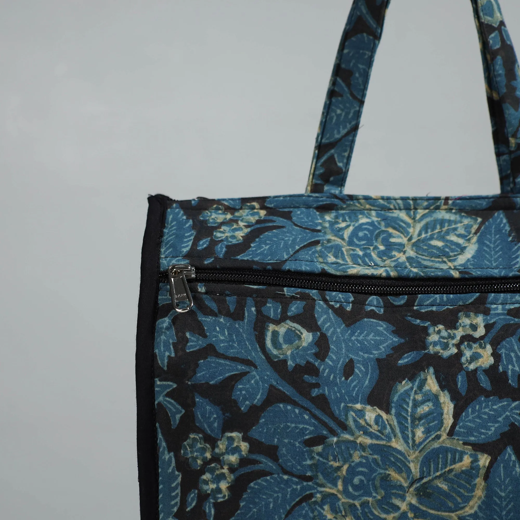 Blue - Handcrafted Cotton Shopping Bag 05