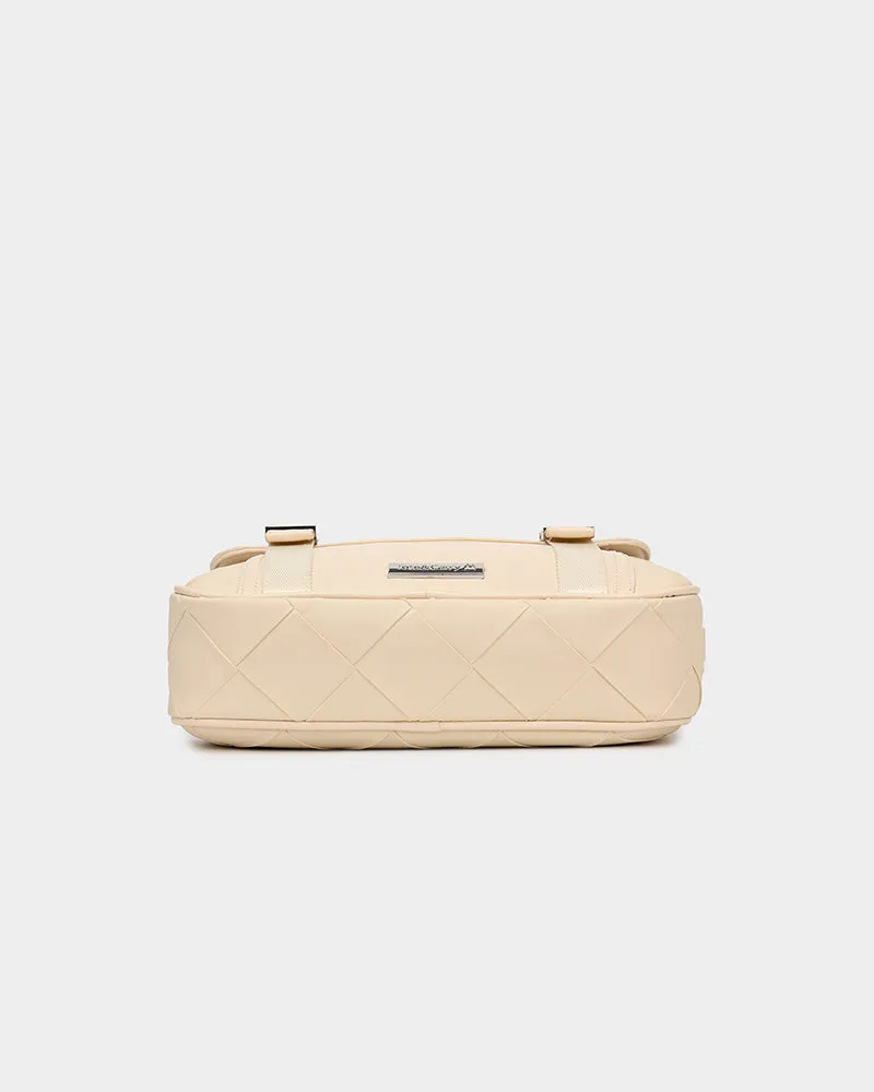 Bodega Clean Cut Messenger Bag in Beige