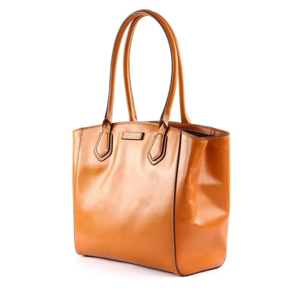 Borsa Donna Shopper Grande THE BRIDGE linea Costanza in Pelle color Biscotto