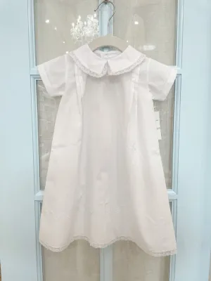 Boys Pointed Collar Christening Long Gown