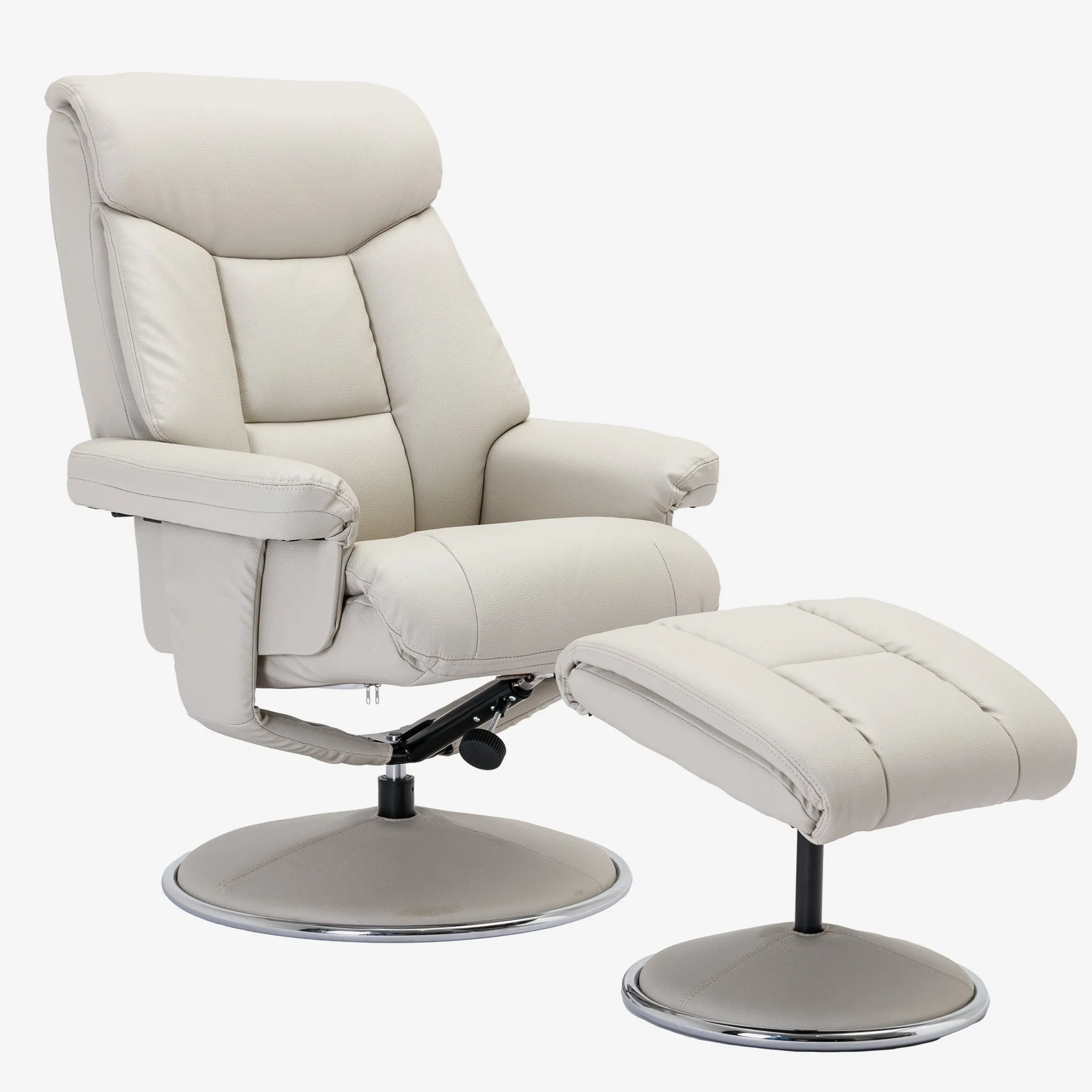 Brentwood Swivel Recliner Mushroom Plush