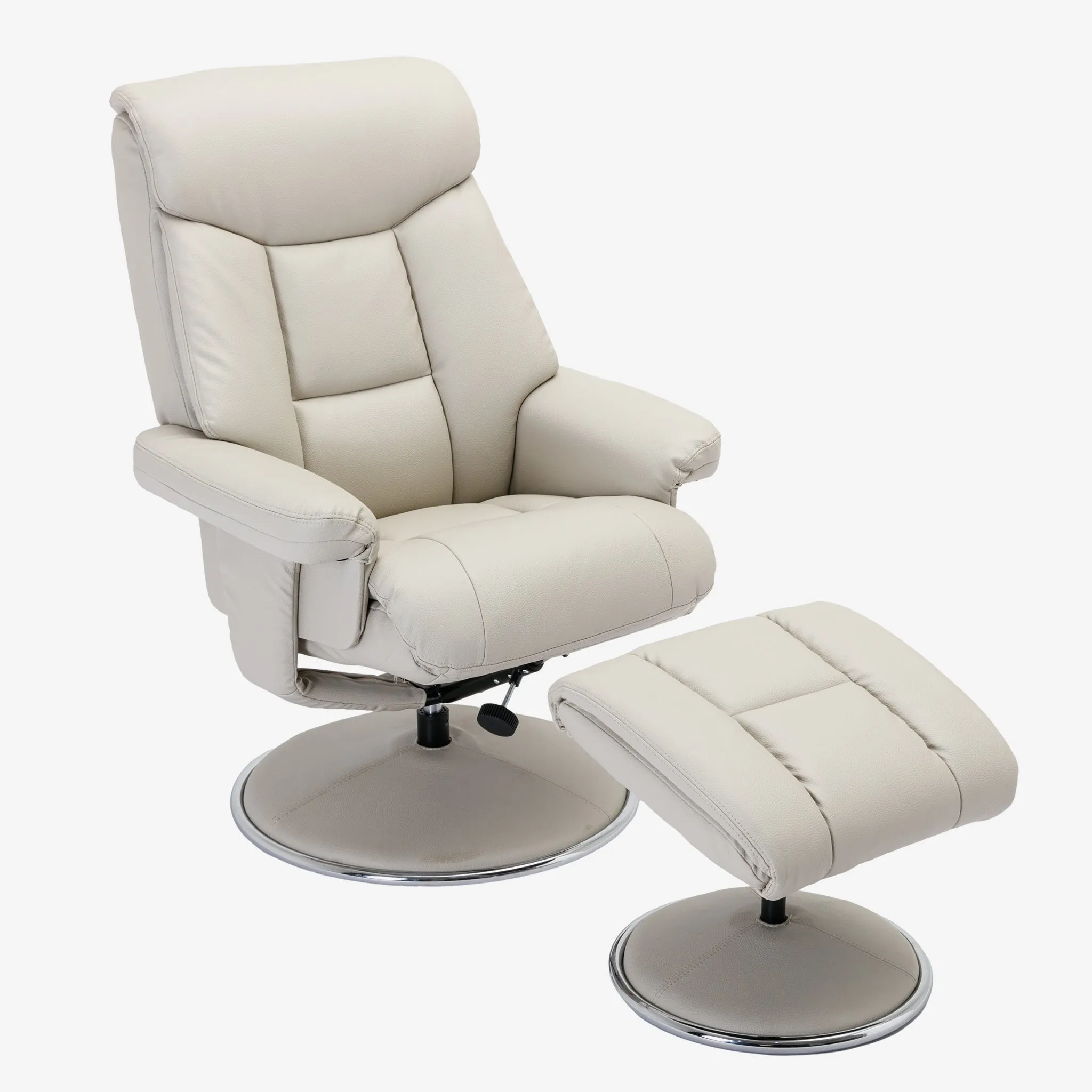 Brentwood Swivel Recliner Mushroom Plush