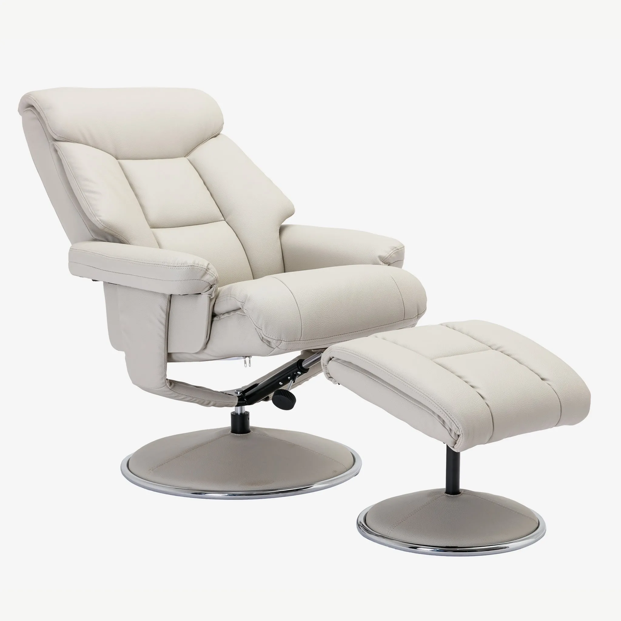 Brentwood Swivel Recliner Mushroom Plush