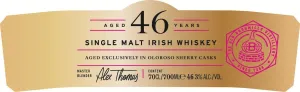 Bushmills 46-Year Single Malt Irish Whiskey 700 mL