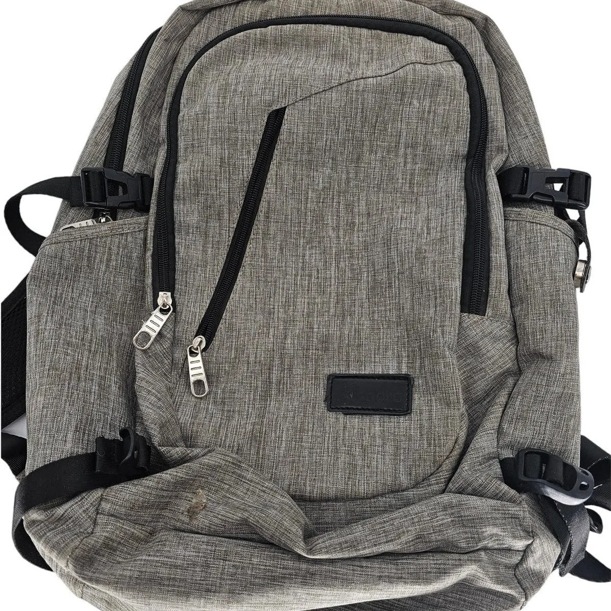 Business Travel Laptop Backpack, Anti Theft Slim Laptop Bookbag Gray Mancro