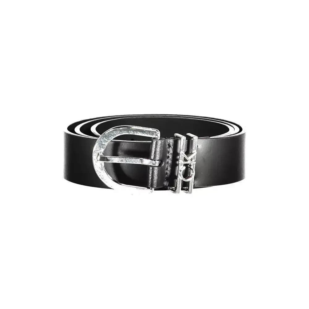 Calvin Klein Black Leather Women Belt