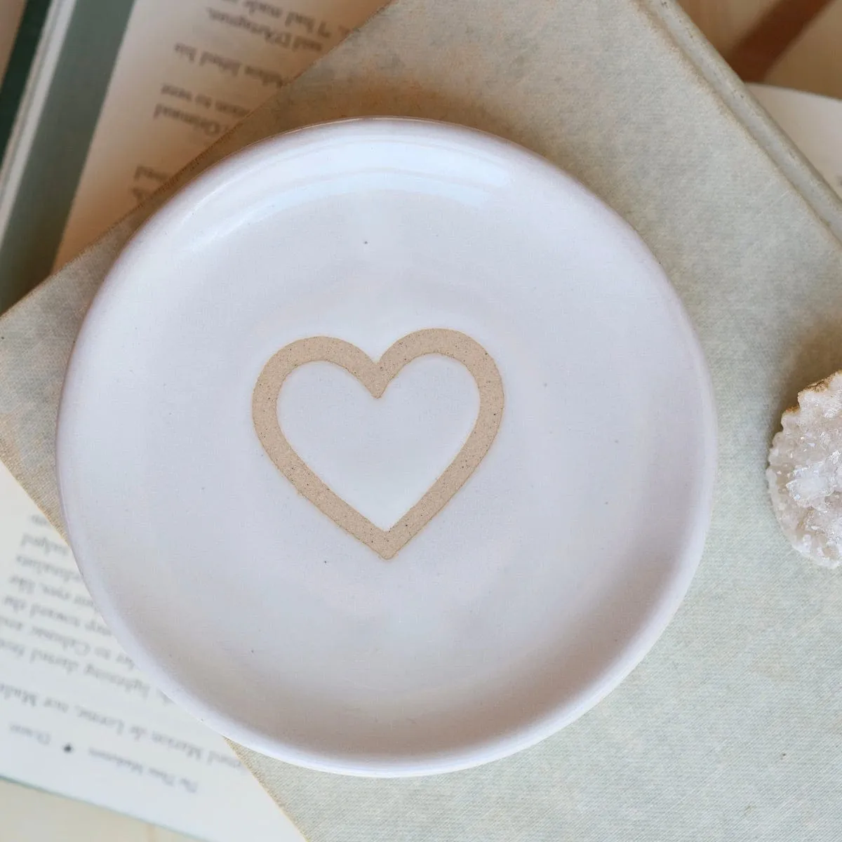 Ceramic Catch All Dish - Heart