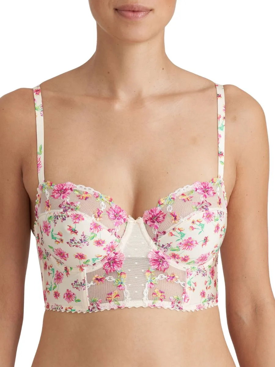 Chen Balcony Bra with Horizontal Seam - Pearled Ivory