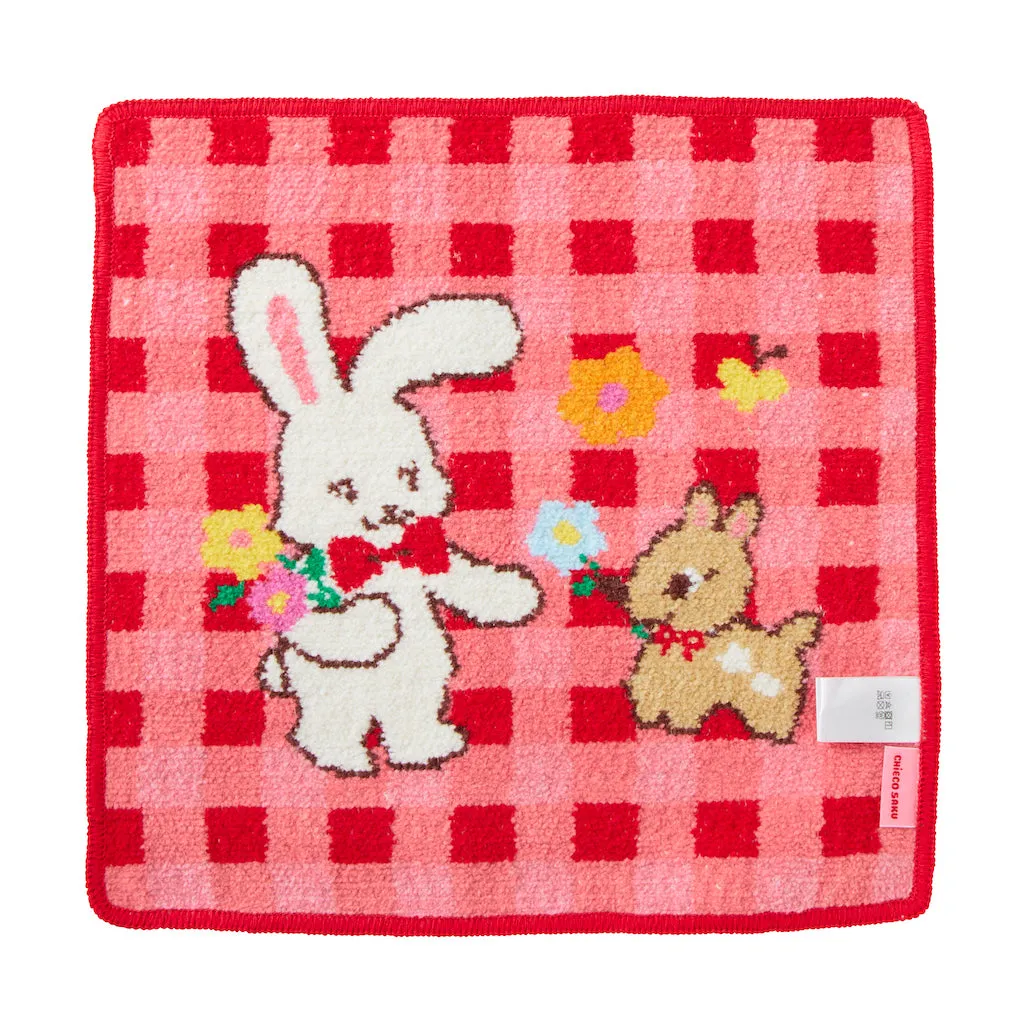 Chenille Hand Towel (starring Chieco the bunny!)