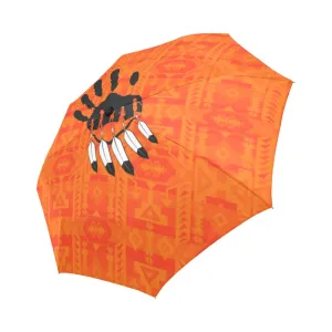 Chiefs Mountain Orange A feather for each Auto-Foldable Umbrella