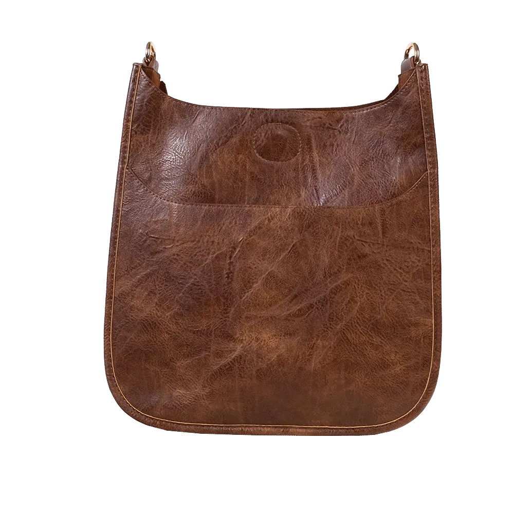 Classic Vegan Messenger Bag - No Strap