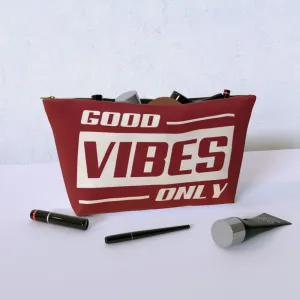 Cosmetic Bag - Good Vibes Only Wine