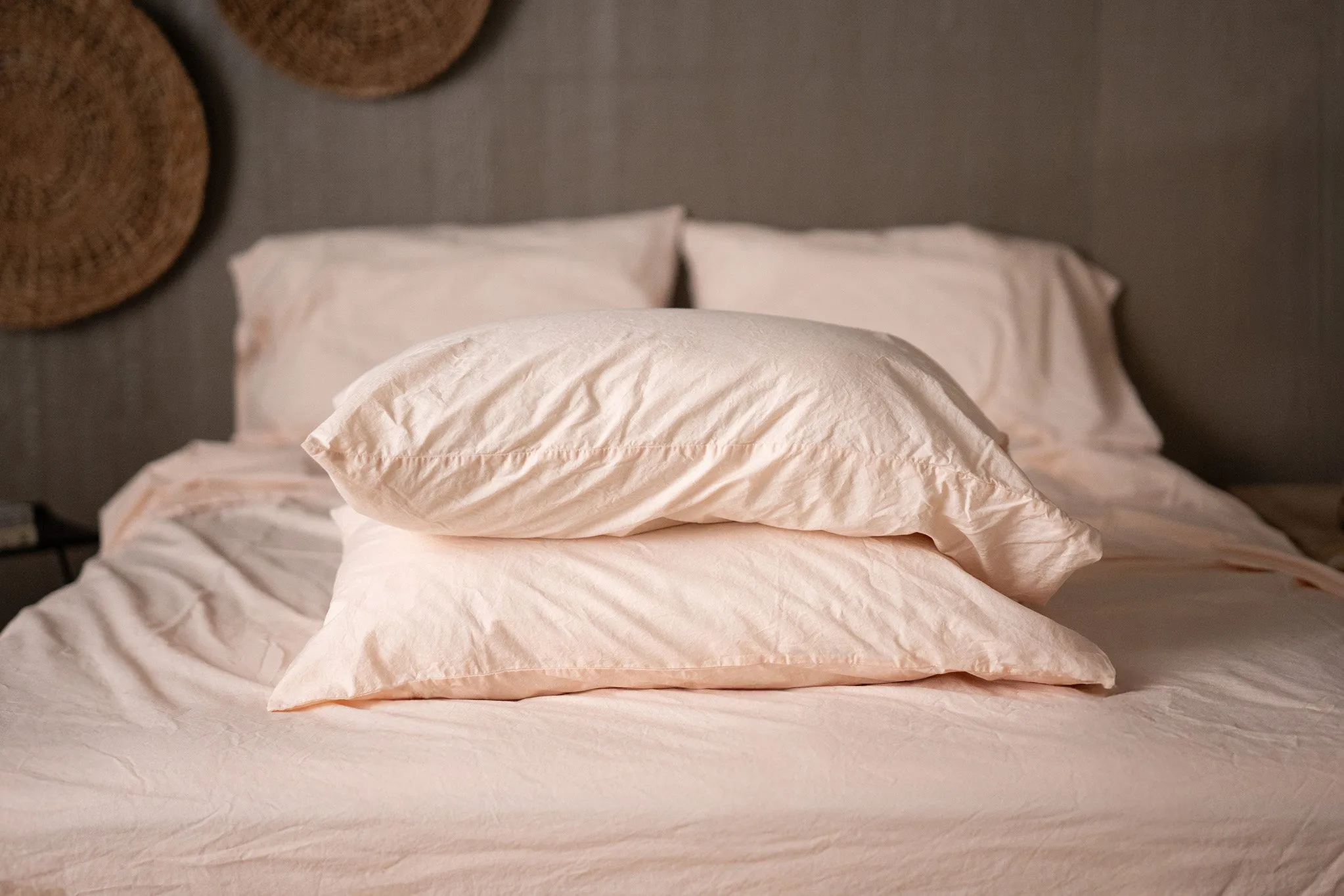 Crinkle Percale Organic Cotton Pillowcase Set