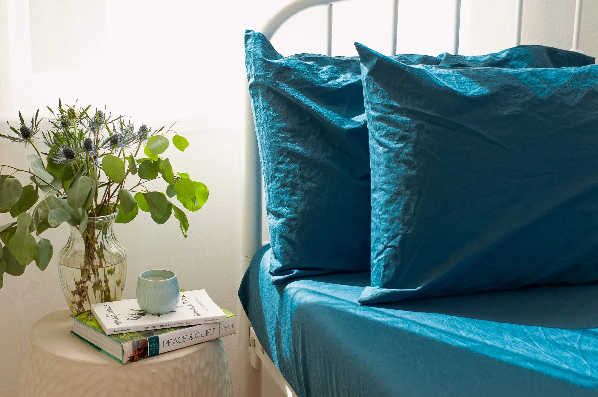 Crinkle Percale Organic Cotton Pillowcase Set