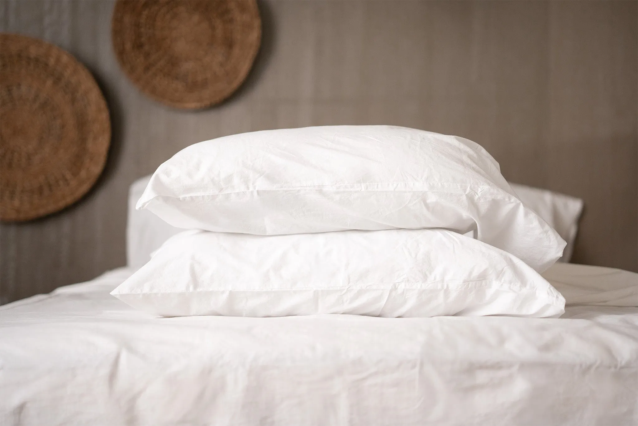 Crinkle Percale Organic Cotton Pillowcase Set