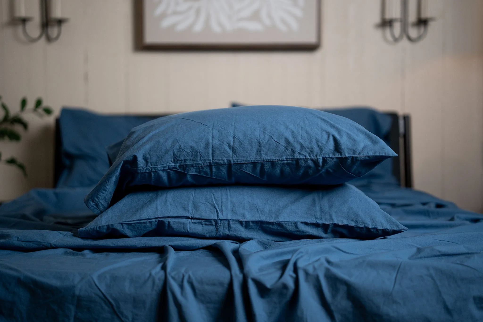 Crinkle Percale Organic Cotton Pillowcase Set