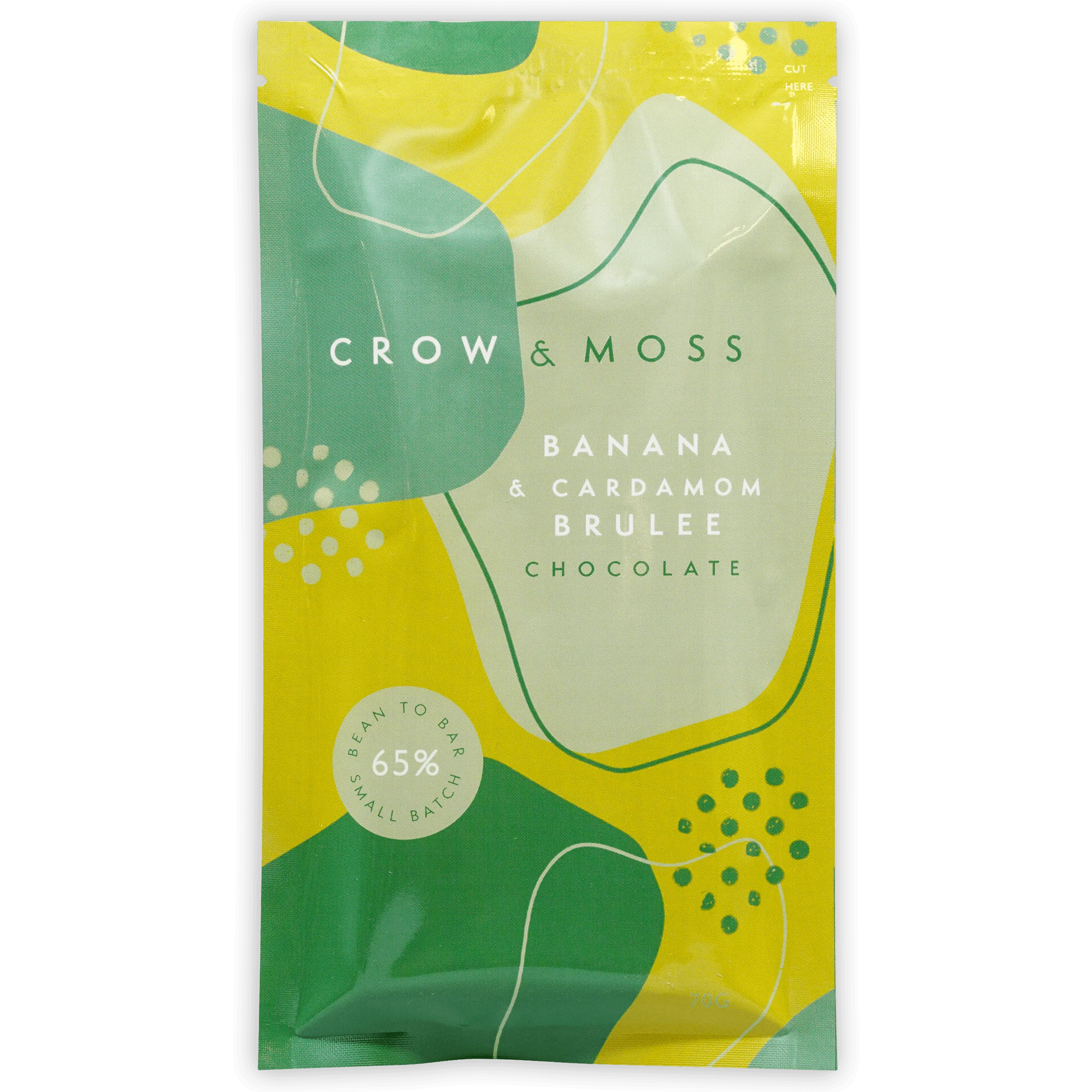 Crow & Moss Banana & Cardamom Brulee 65%