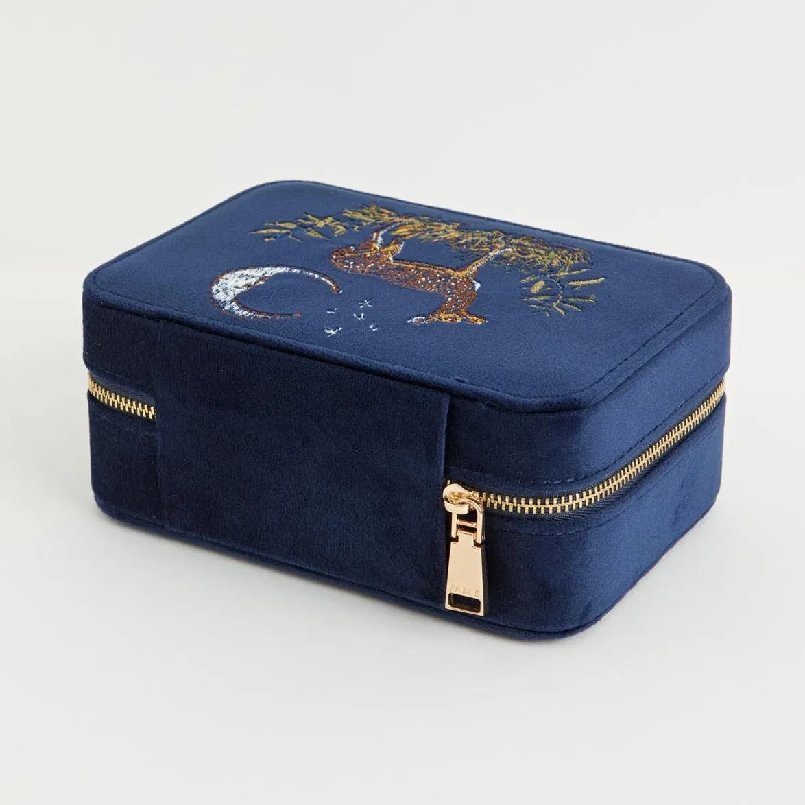 Deer & Moon Emroidered Large Jewelry Box