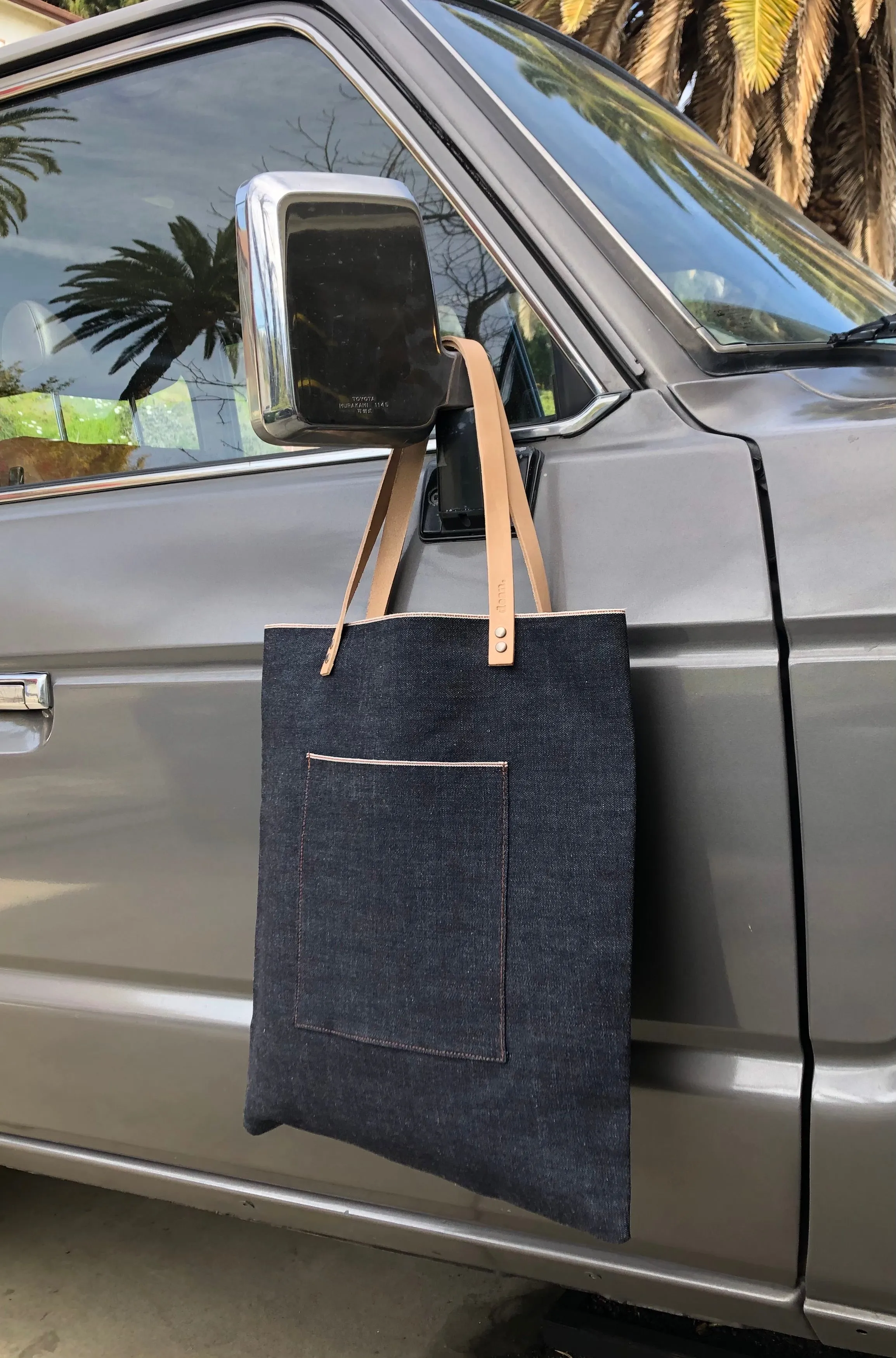 DENIM SHOPPING TOTE