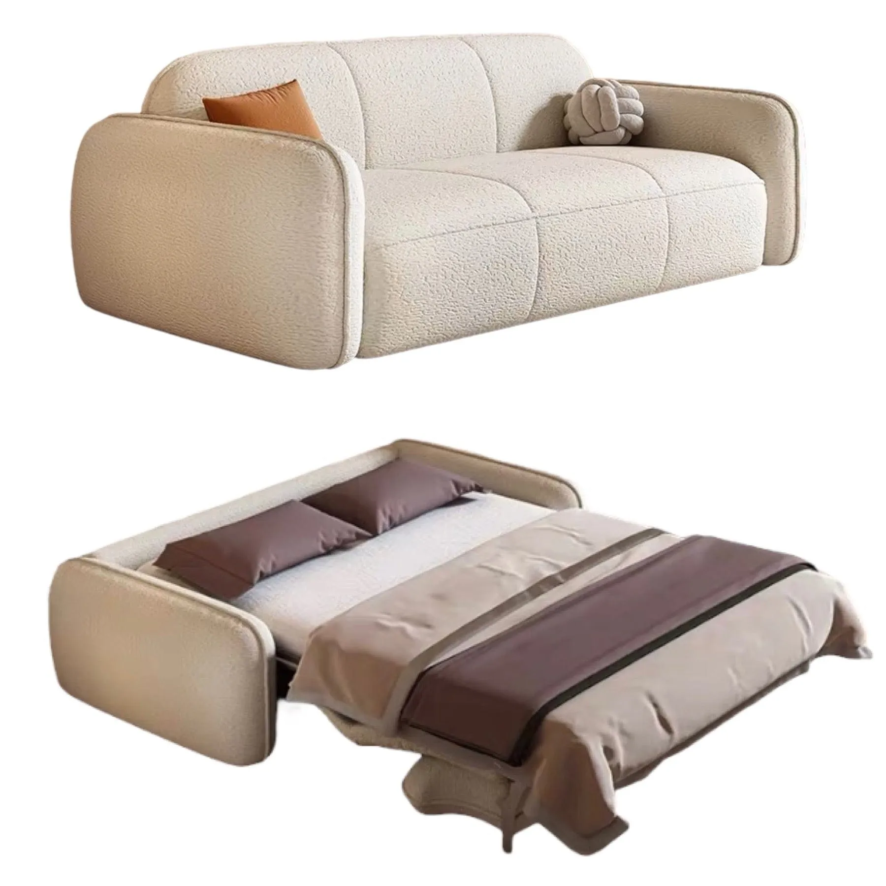 Denver Foldable Sofa Bed with Mattress