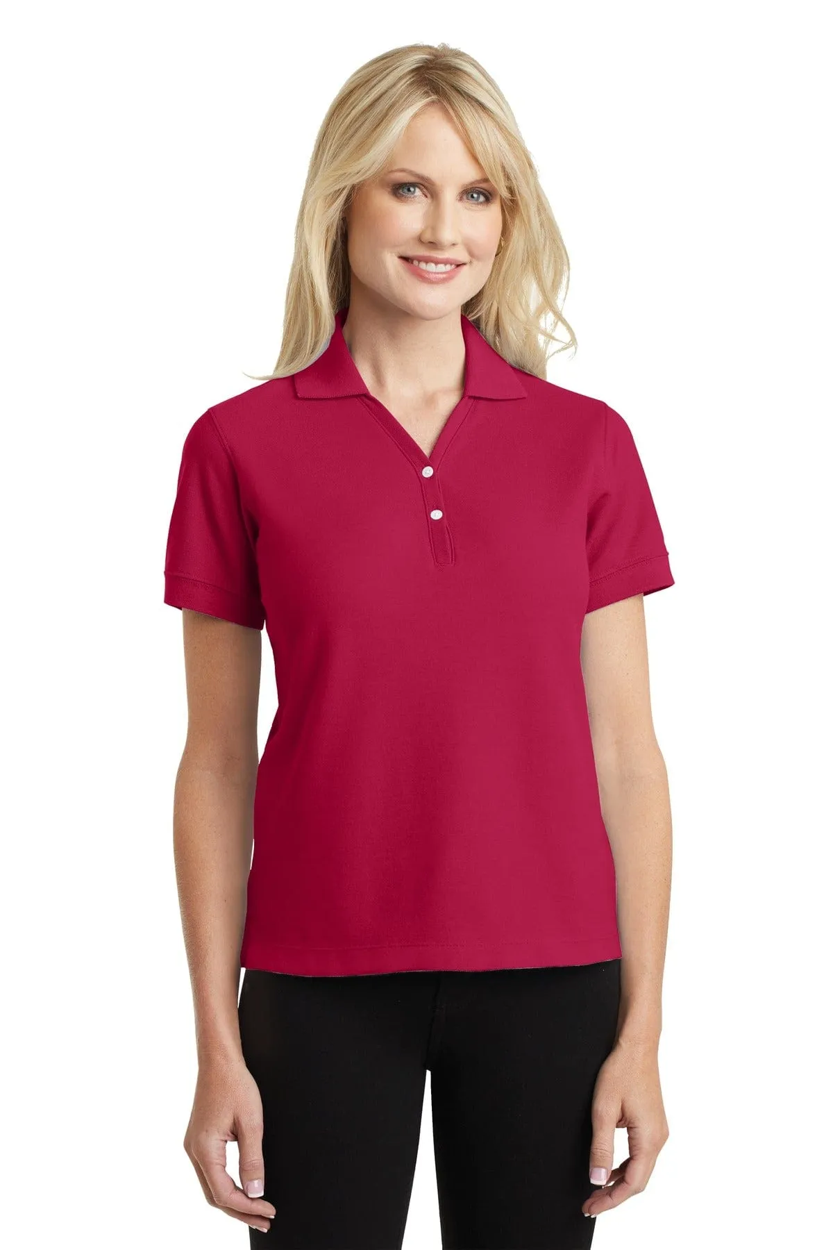 DISCONTINUED  Port Authority ®  Ladies 100% Pima Cotton Polo.  L448